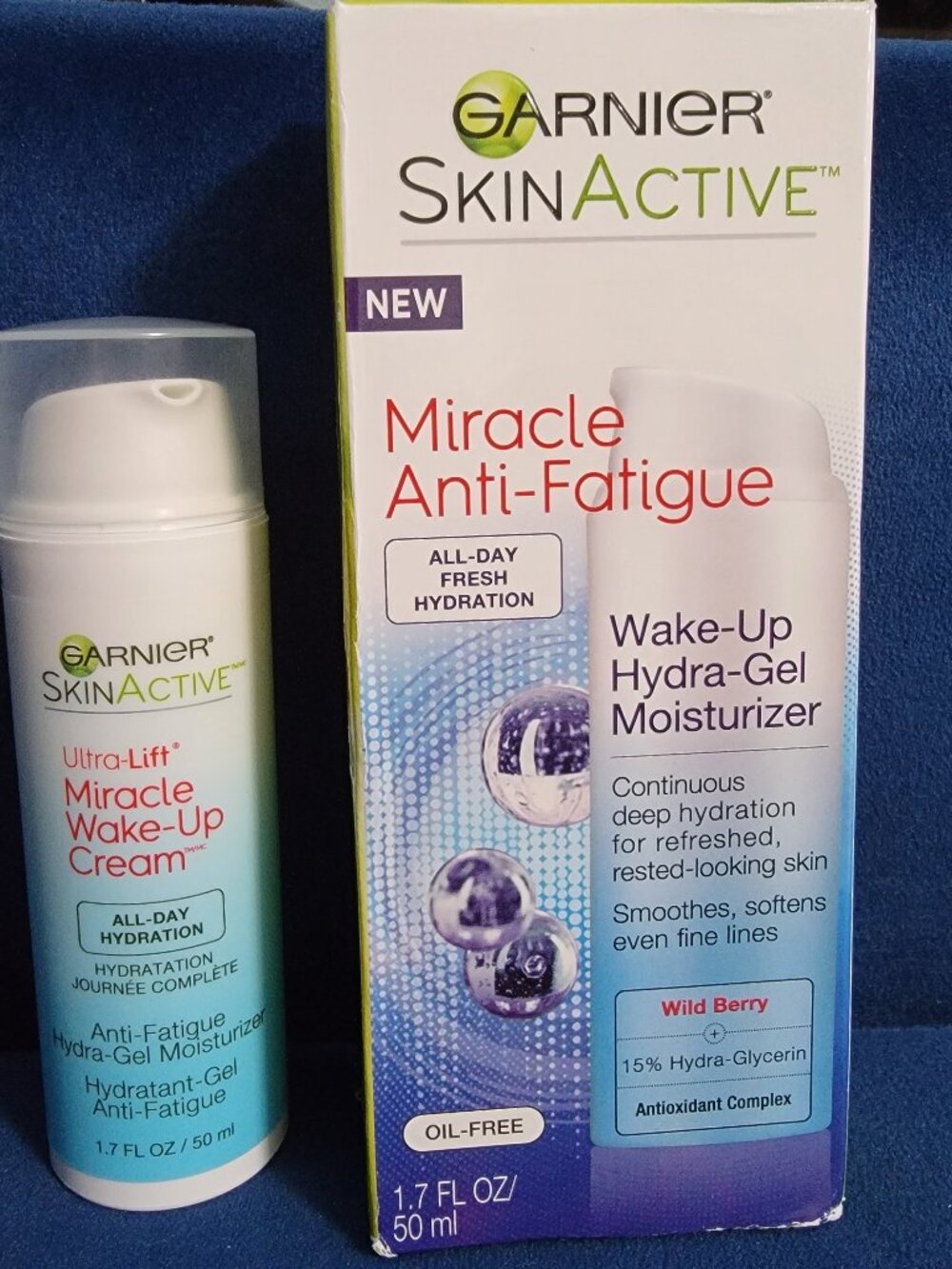 Garnier Skin Active Ultra-Lift Miracle Wake-Up Cream - Anti-fatigue Hydragel NWT